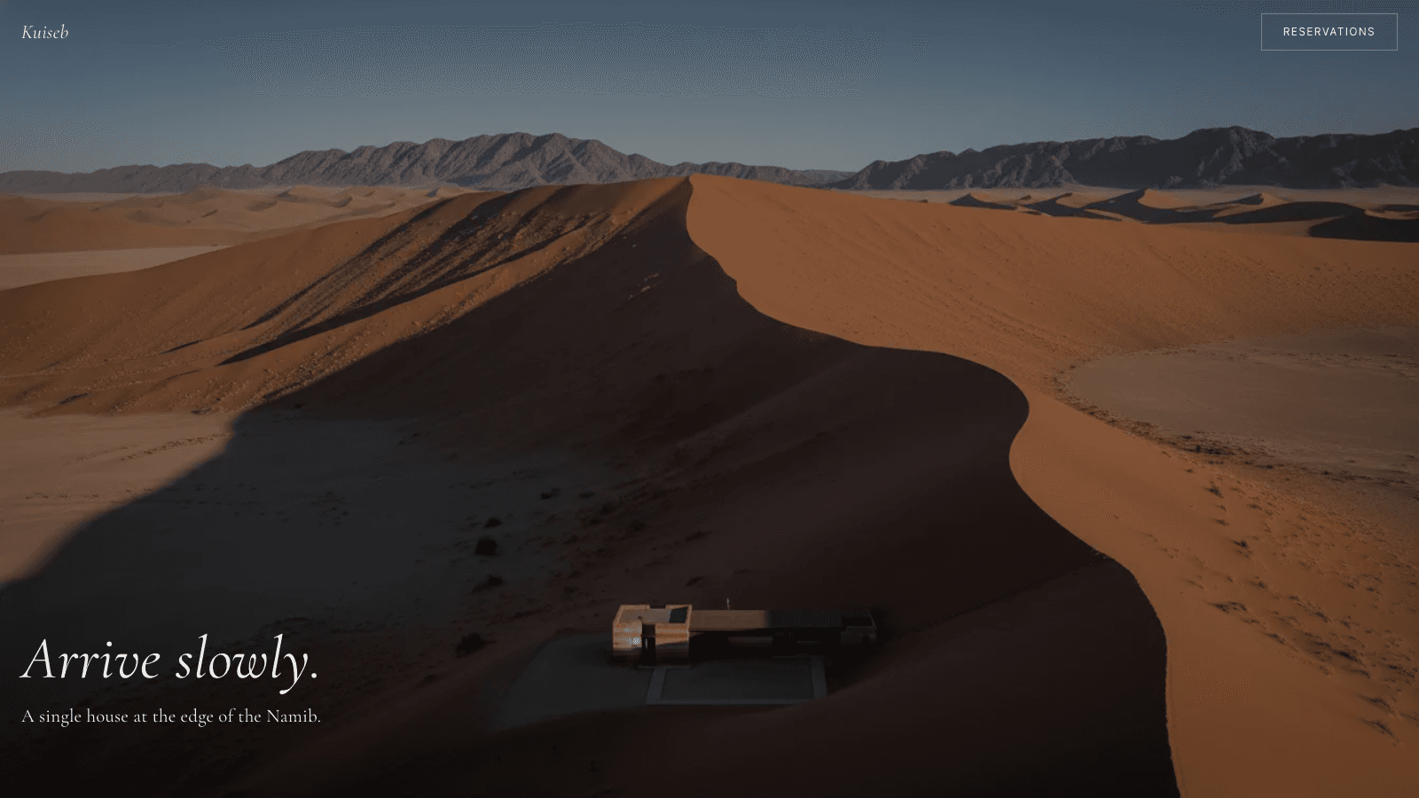 Hospitality-horizontal concept: lodge landing with environmental photography